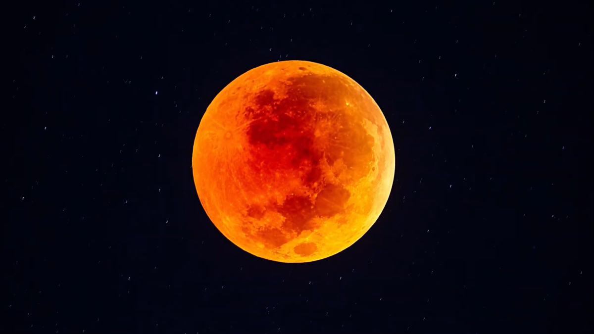 Ilustrasi. Gerhana bulan total atau Blood Moon yang bisa terlihat di Bogor malam ini.
