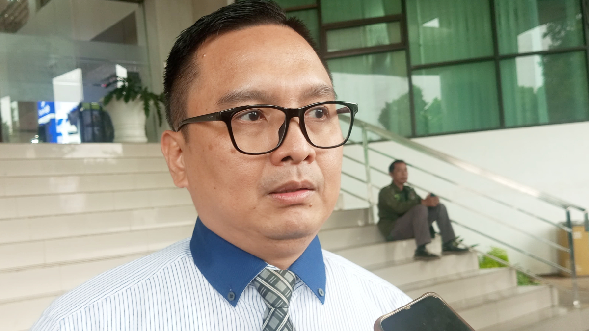 Kepala Bagian Hukum dan HAM Setda Kota Bogor, Alma Wiranata saat menyampaikan keterangan.