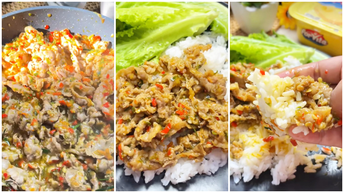 Menu Beef Slice Daun Jeruk dengan perpaduan daging sapi dan irisan daun jeruk yang menggugah selera. 