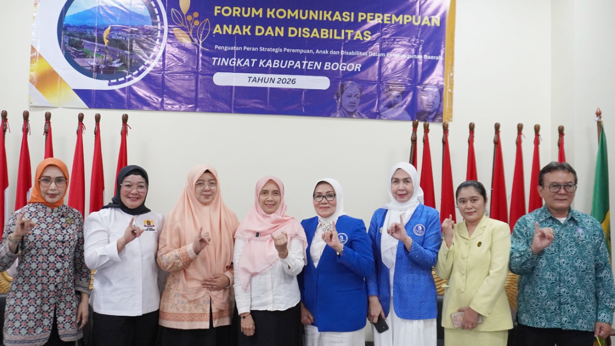 Forum Perempuan, Anak dan Disabilitas Tahun 2026 di Ruang Rapat Serbaguna 1 Setda, Kecamatan Cibinong, Kabupaten Bogor, Rabu, 4 Maret 2026.