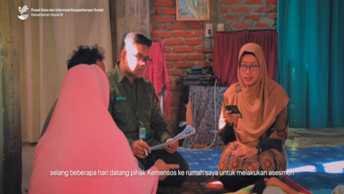 Ilustrasi pendampingan KPM bansos PKH BPNT.