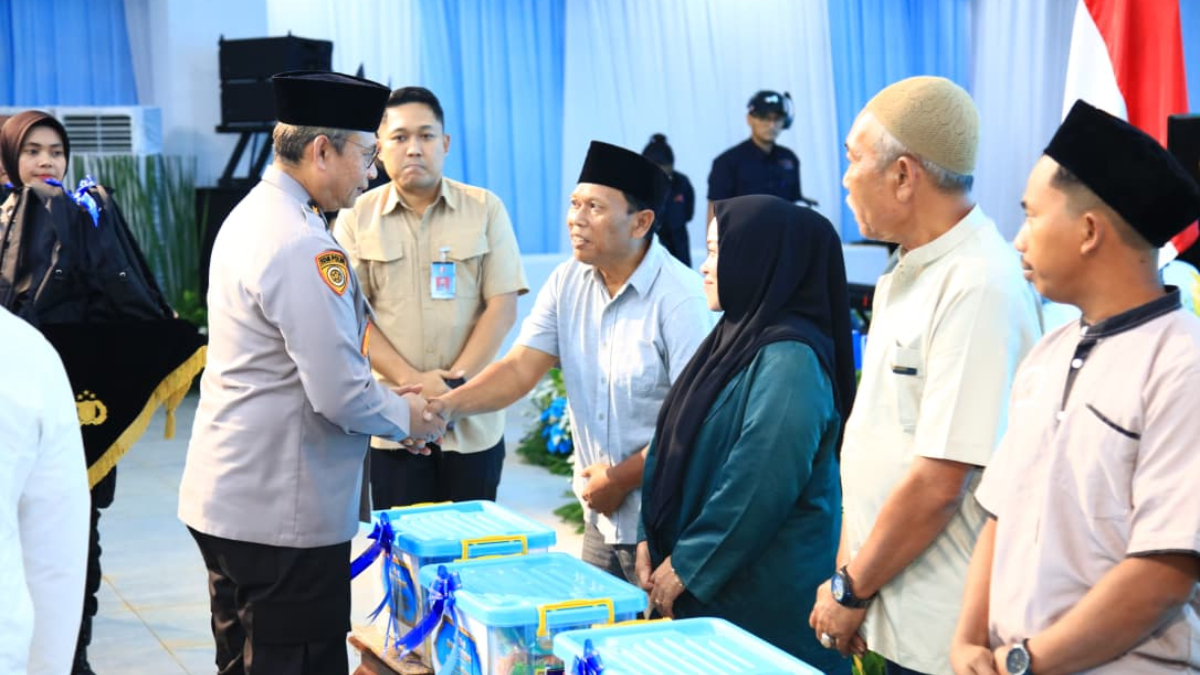Kegiatan buka puasa bersama sekaligus meninjau progres  pembangunan SMA Kemala Taruna Bhayangkara di Gunung Sindur, Kabupaten Bogor, Kamis, 5 Maret 2026.