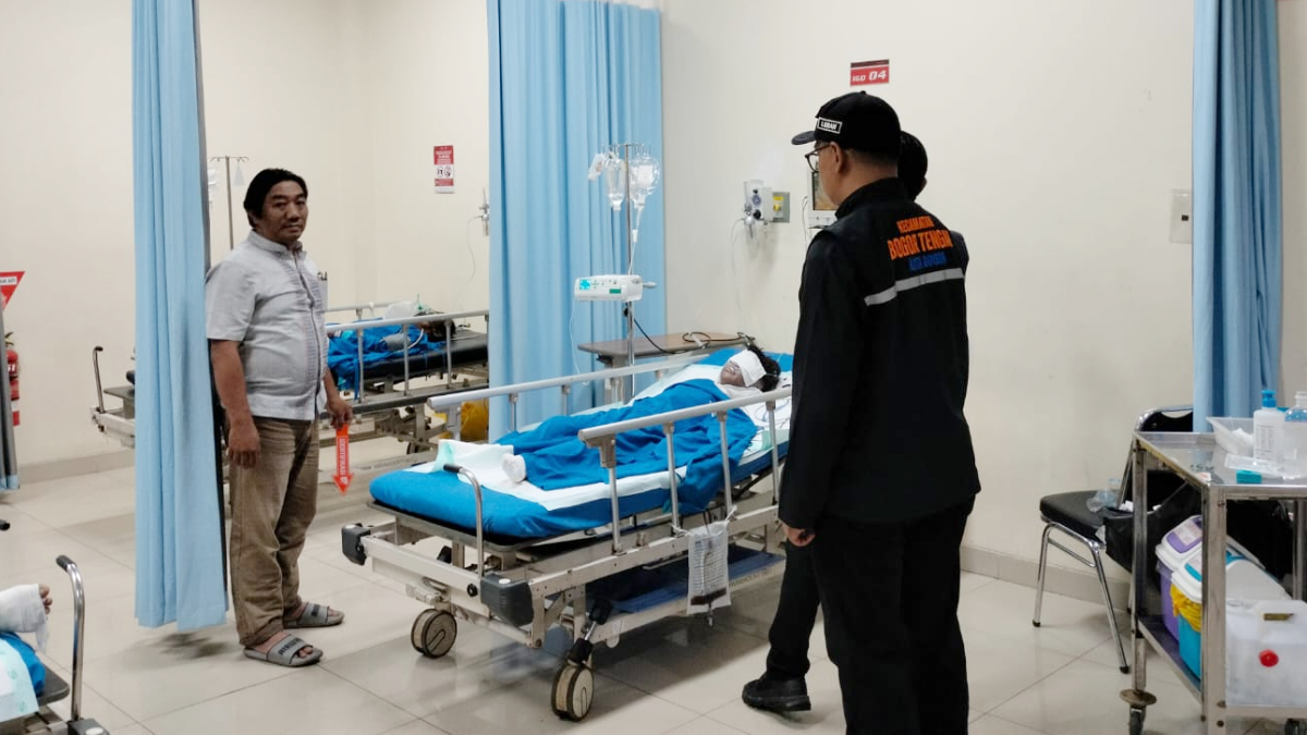 Kondisi korban kebakaran di Telallega, Kota Bogor mendapat perawatan di rumah sakit.
