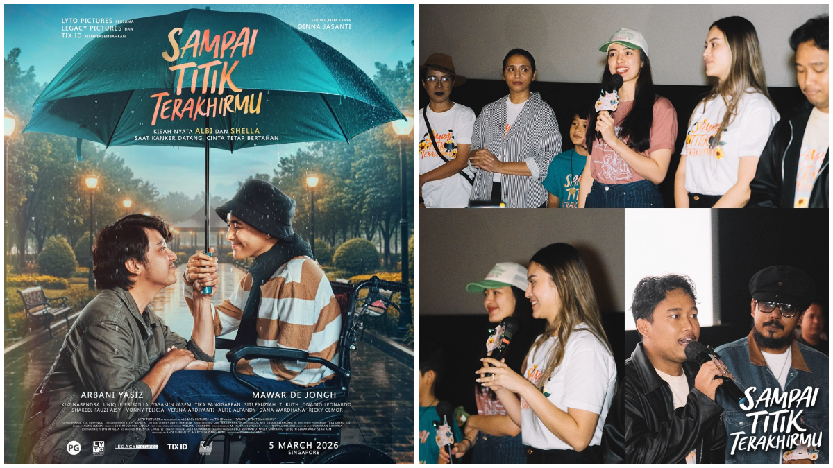 Gala premiere serta Poster Film Sampai Titik Terakhirmu. 