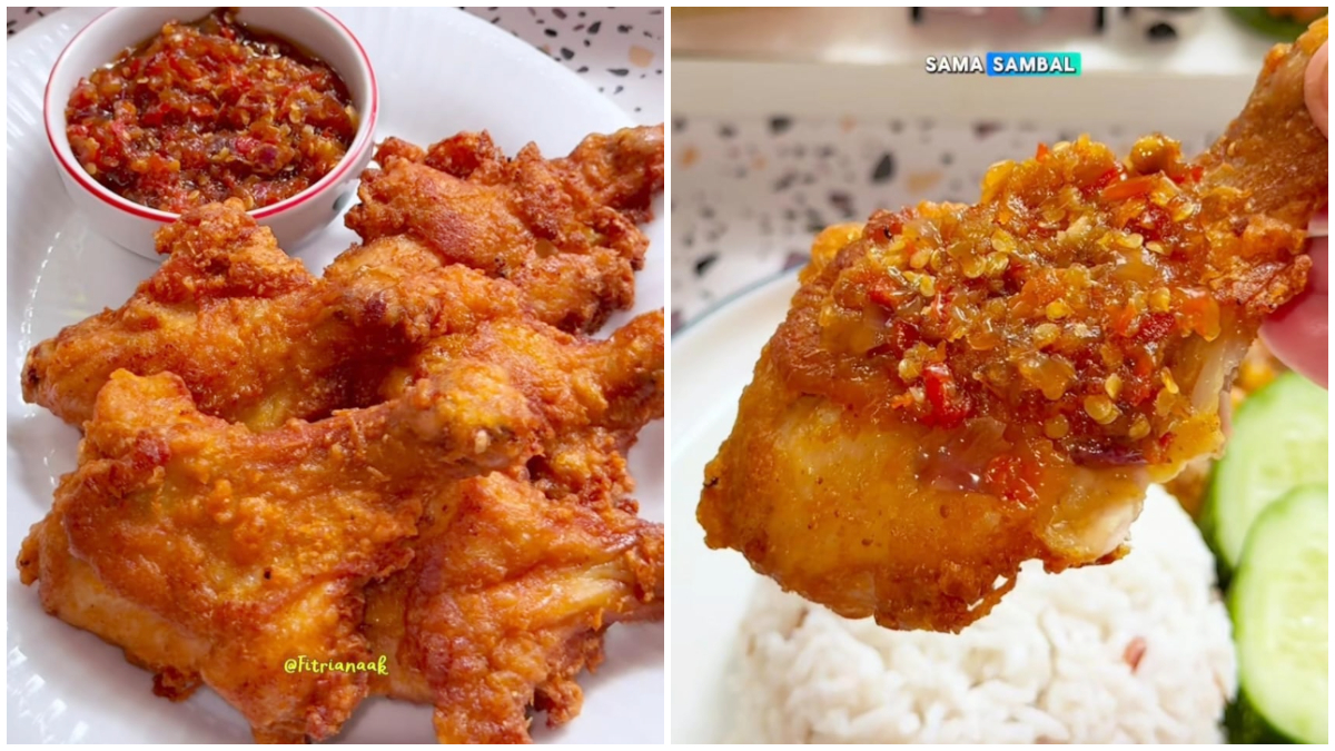 Ayam berbentuk kipas yang crispy dan juicy. 
