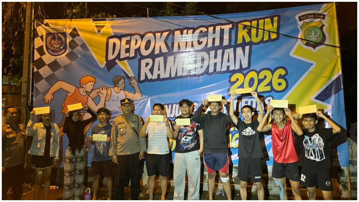 Suasana babak penyisihan Night Run Ramdhan Depok di Cinere Kota Depok