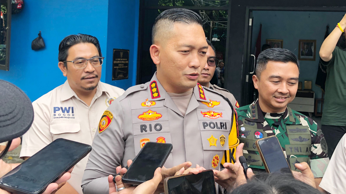 Kapolresta Bogor Kota Kombes Pol Rio Wahyu Anggoro saat menyampaikan keterangan kepada wartawan beberapa waktu lalu.