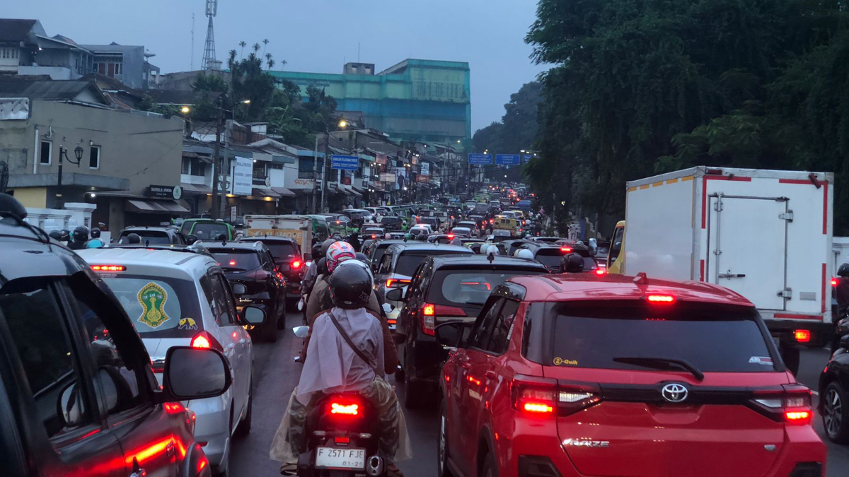 Macet di Jalan Otista Kota Bogor akhir pekan kemarin.