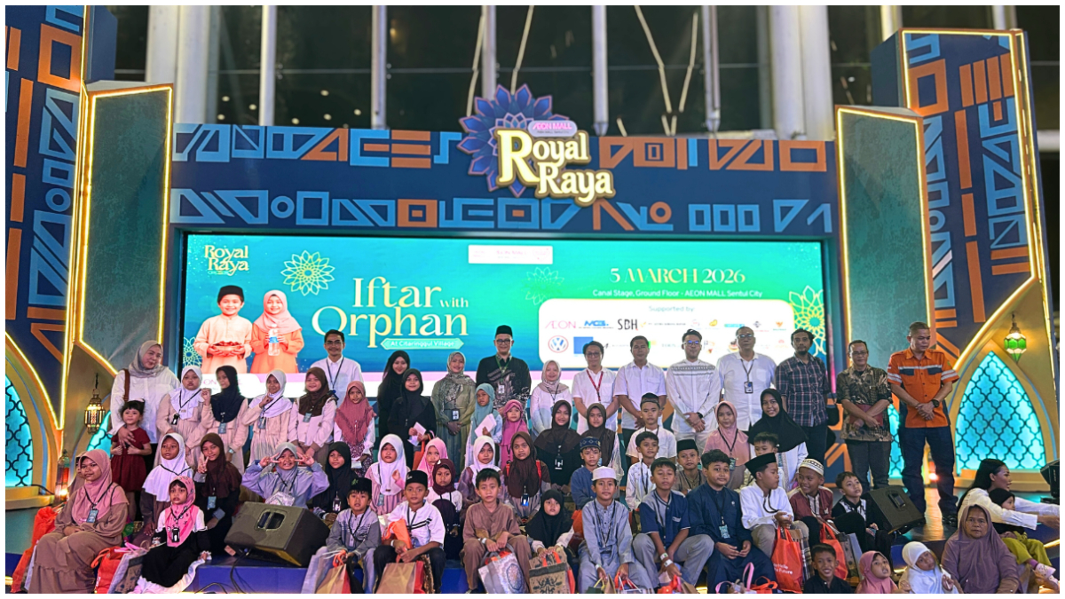 Suasana program spesial bertajuk Royal Raya di&nbsp;AEON MALL Sentul City.