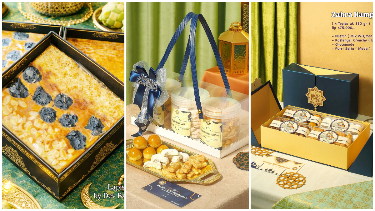 Hampers kue Lebaran dari Dev Bakery Bogor. 