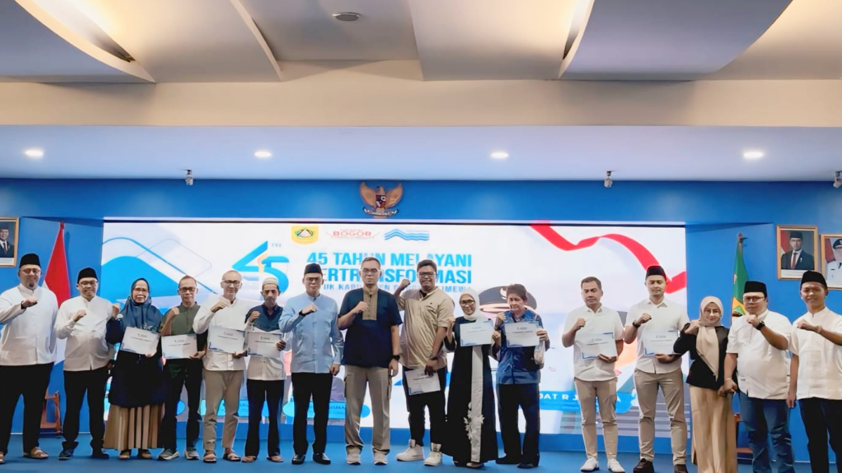 Perumda Tirta Kahuripan Kabupaten Bogor merayakan momen hari jadi ke-45.