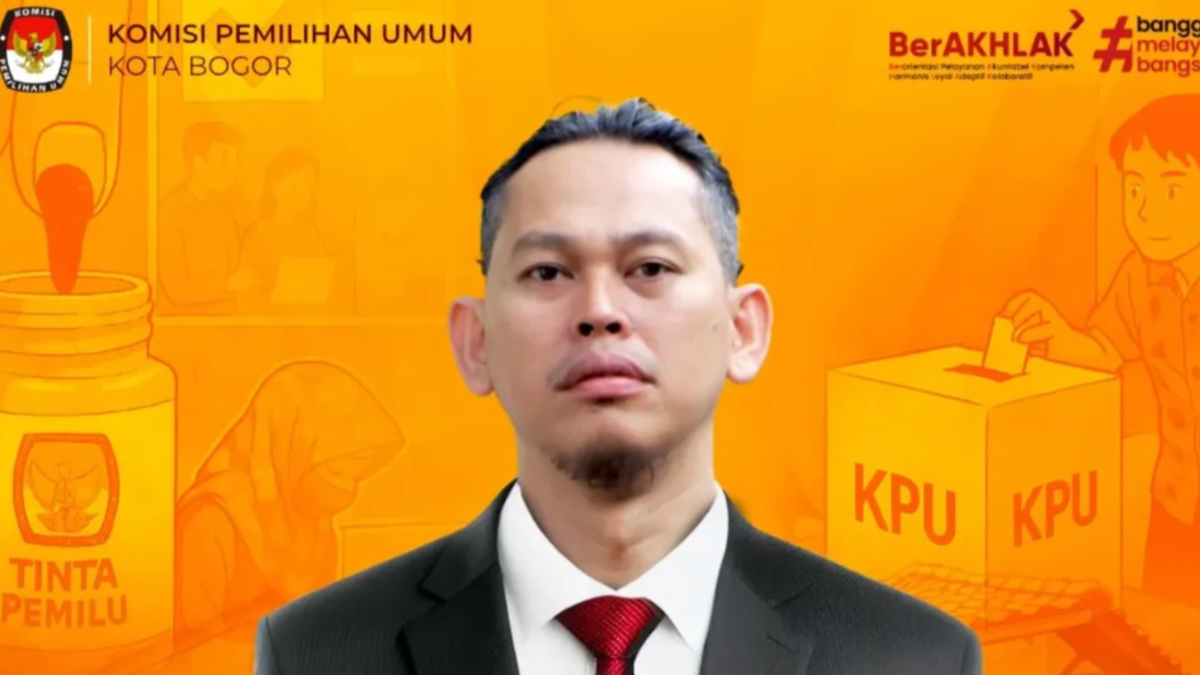 Ketua KPU Kota Bogor terpilih Ferry Buchori Muslim.
