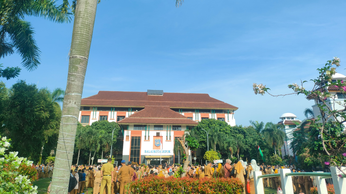 Ilustrasi. ASN dan P3K  Kota Depok sedang melaksanakan apel pagi.