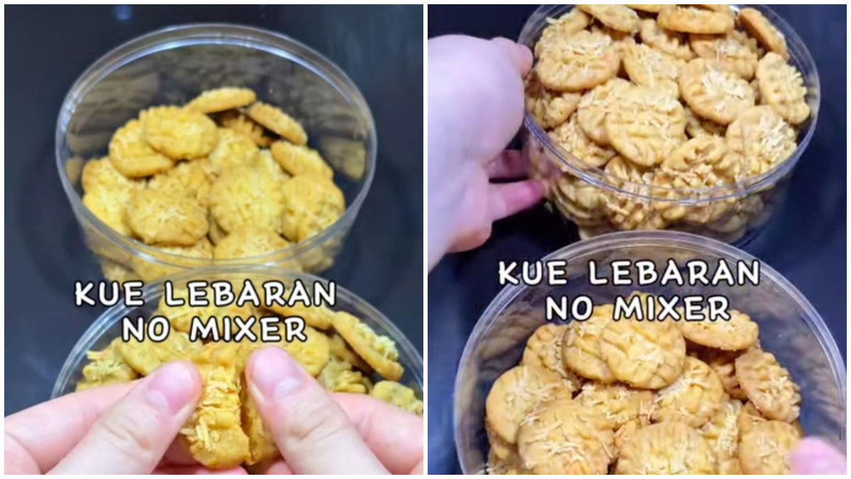 Kue Kering keju tanpa mixer dengan tekstur renyah dan rasa gurih.