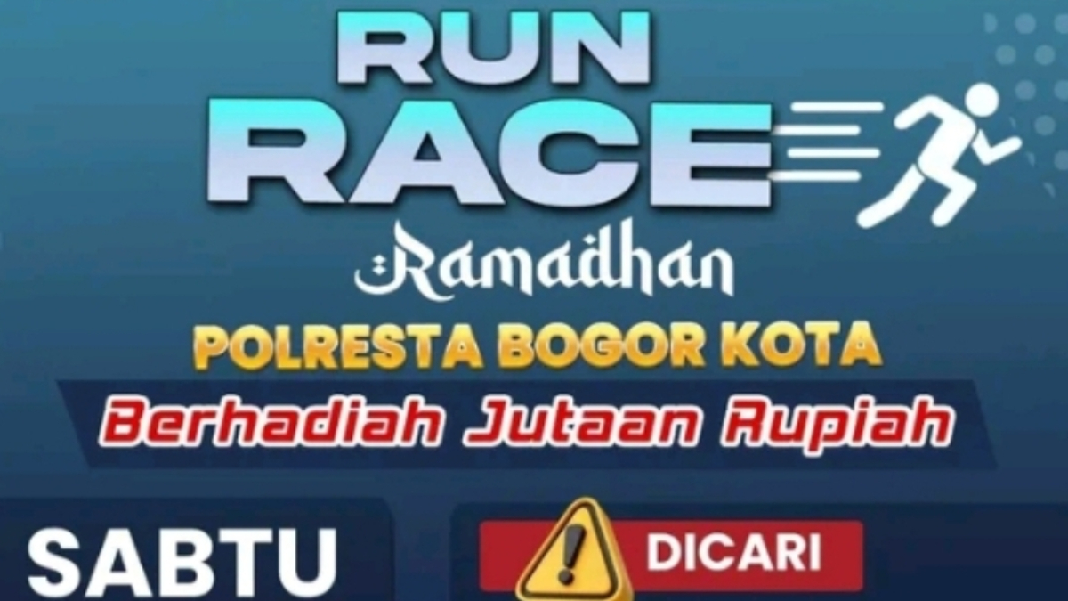 Balap Lari bertajuk Fun Race Ramadhan akan digelar Polresta Bogor Kota.
