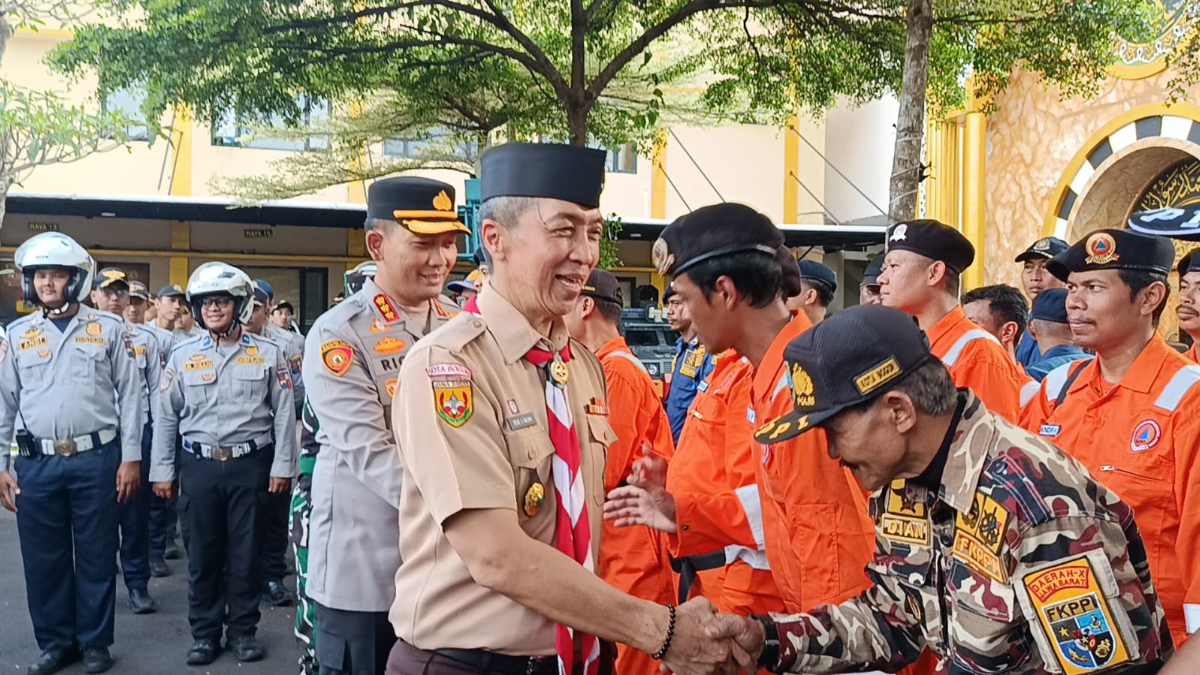 Apel Gelar Pasukan Operasi Ketupat Lodaya 2026 yang digelar di Lapangan Apel Mako Polresta Bogor Kota.