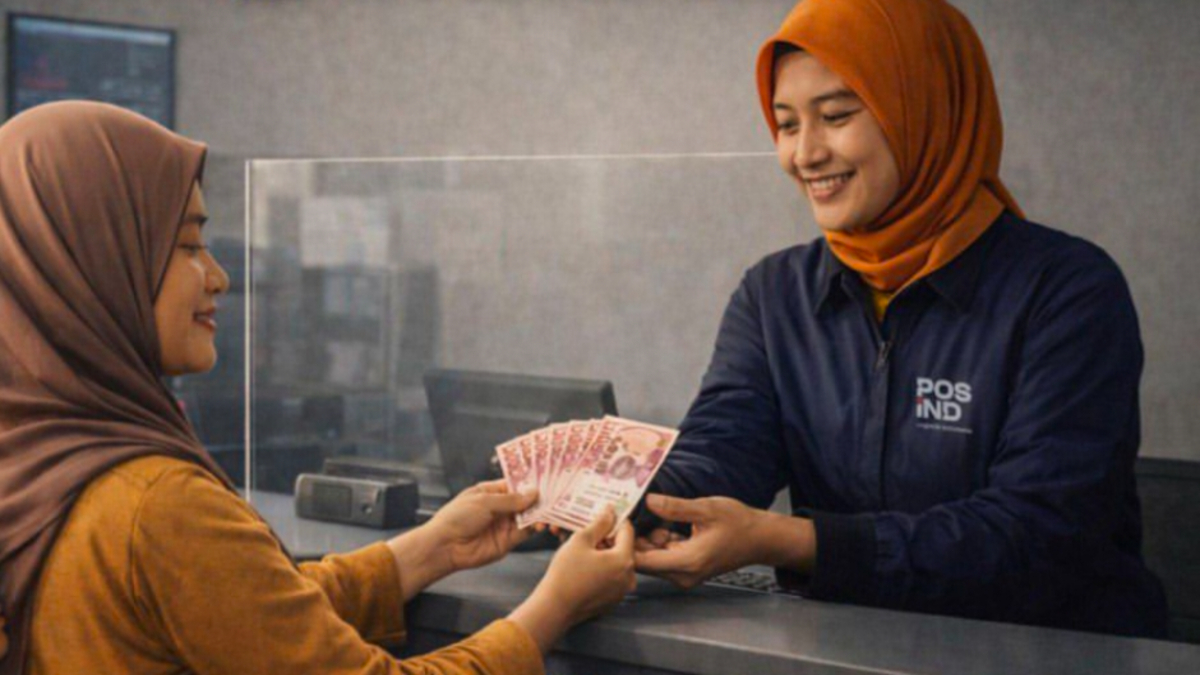 Ilustrasi penyaluran bansos PKH BPNT via Pos.