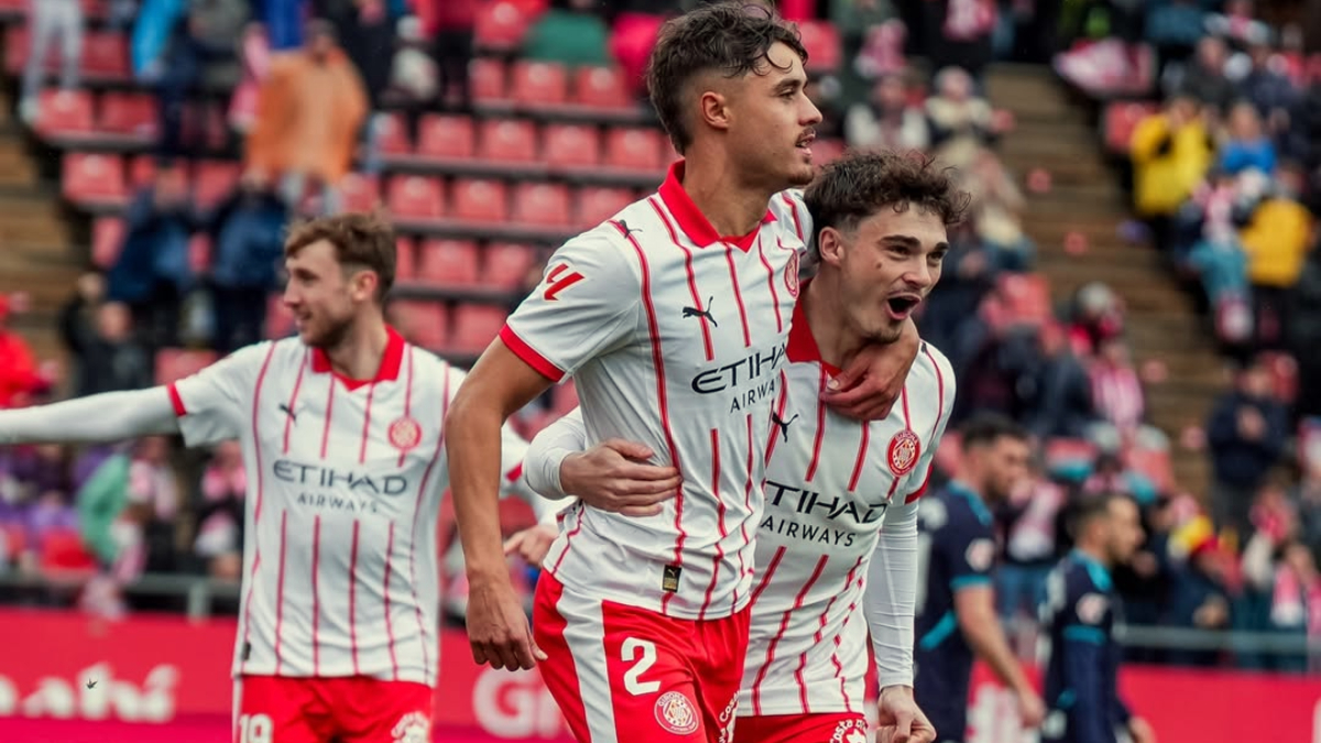 SELEBRASI: Girona FC&nbsp;unggul sementara dari Athletic Bilbao dalam&nbsp;laga La Liga, Sabtu 14 Maret 2026 malam.