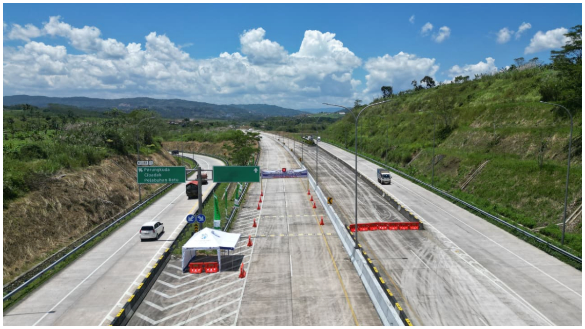 Pantauan Radar Bogor H-1 sebelum dibuka di Tol Bocimi Seksi 3, Kabupaten Sukabumi, Jawa Barat.