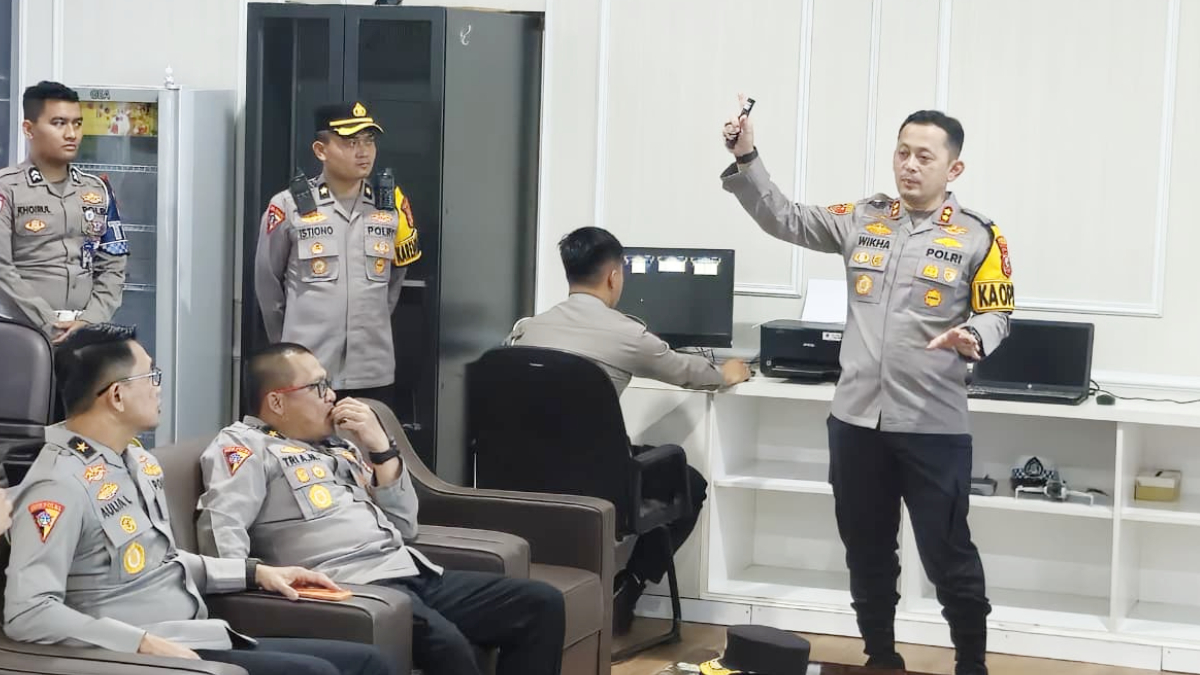 Peninjauan pengamanan libur lebaran di Pos Gadog dan Gunung Mas, Kabupaten Bogor, Sabtu 14 Maret 2026.