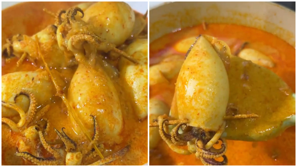 Gulai Cumi Bunting ala Padang. 