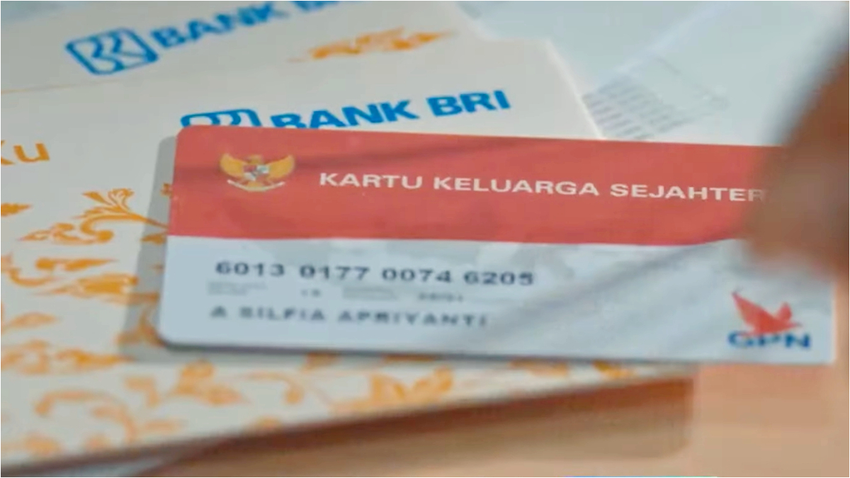 Ilustrasi KKS Merah Putih untuk cairkan bansos