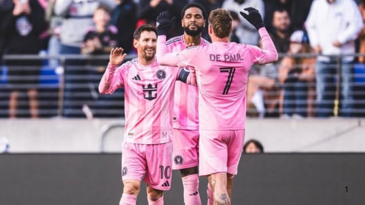 Lionel Messi dan rekan setim di Inter Miami Fc.