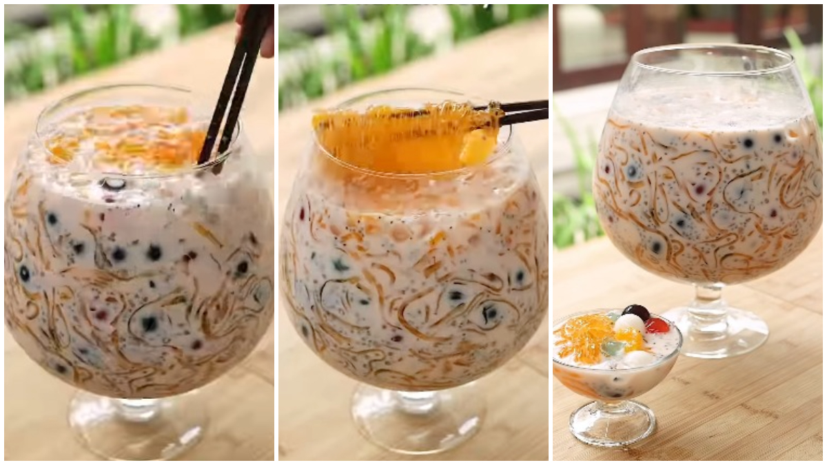 Tampilan&nbsp;es ramen jelly dari Chef Devina Hermawan. 