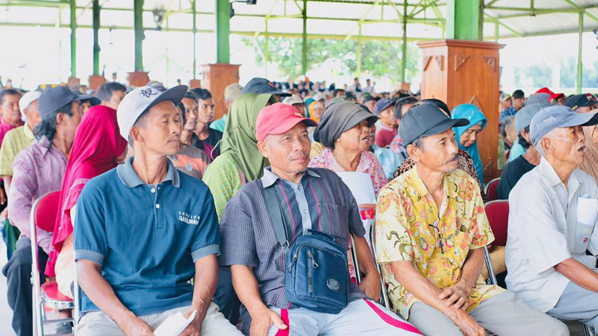Ilustrasi pembagian bansos pangan untuk KPM