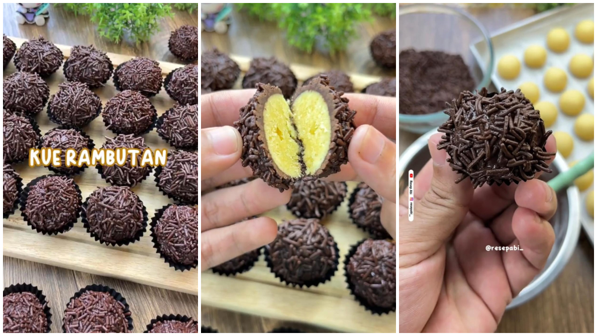 Tampilan Kue Rambutan yang menggugah selera. 