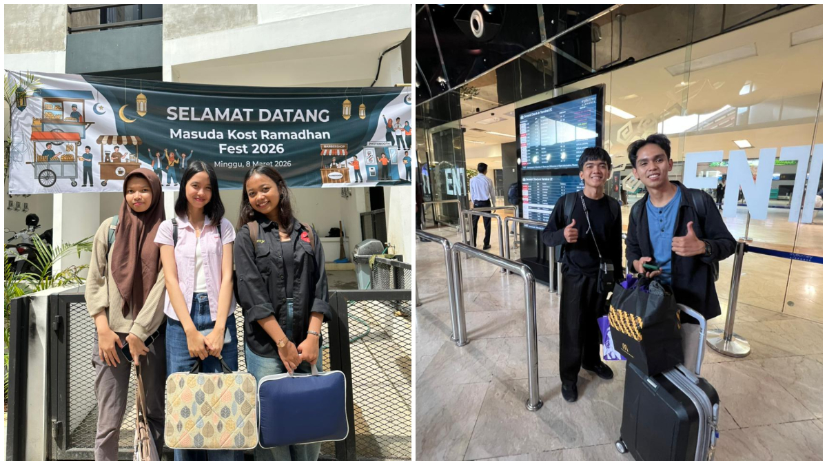 Sejumlah penghuni Masuda Rukost saat hendak mudik Lebaran.