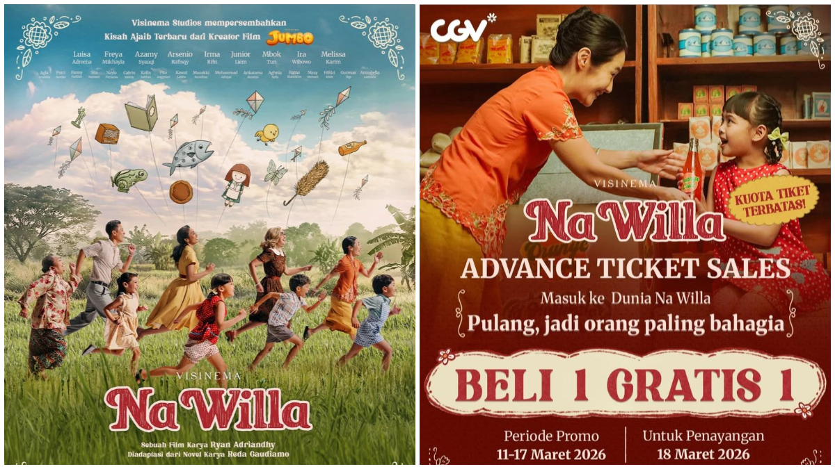 Poster Film Na Willa dan unggahan resmi Buy 1 Get 1. 