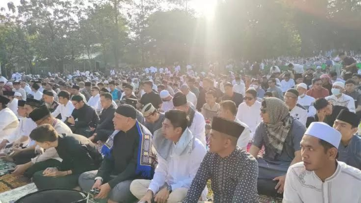 Ilustrasi: Suasana pelaksanaan Salat Ied di Kebun Raya Bogor.