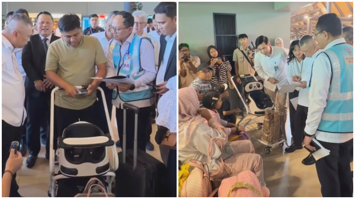 Menhub&nbsp;Dudy Purwagandhi saat berdialog dengan penumpang&nbsp;di Terminal 1 dan 2 Bandara Soekarno -Hatta