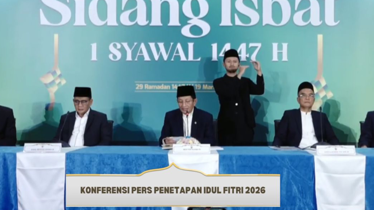 Hasil sidang isbat, Idulfitri 1447 H pada Sabtu 21 Maret 2026.