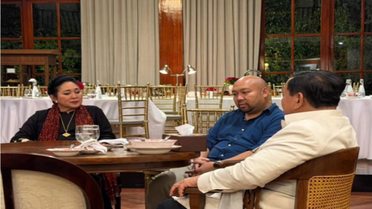 Momen kebersamaan Presiden Prabowo Subianto, Titiek Soeharto dan Didit Hadiprasetyo.