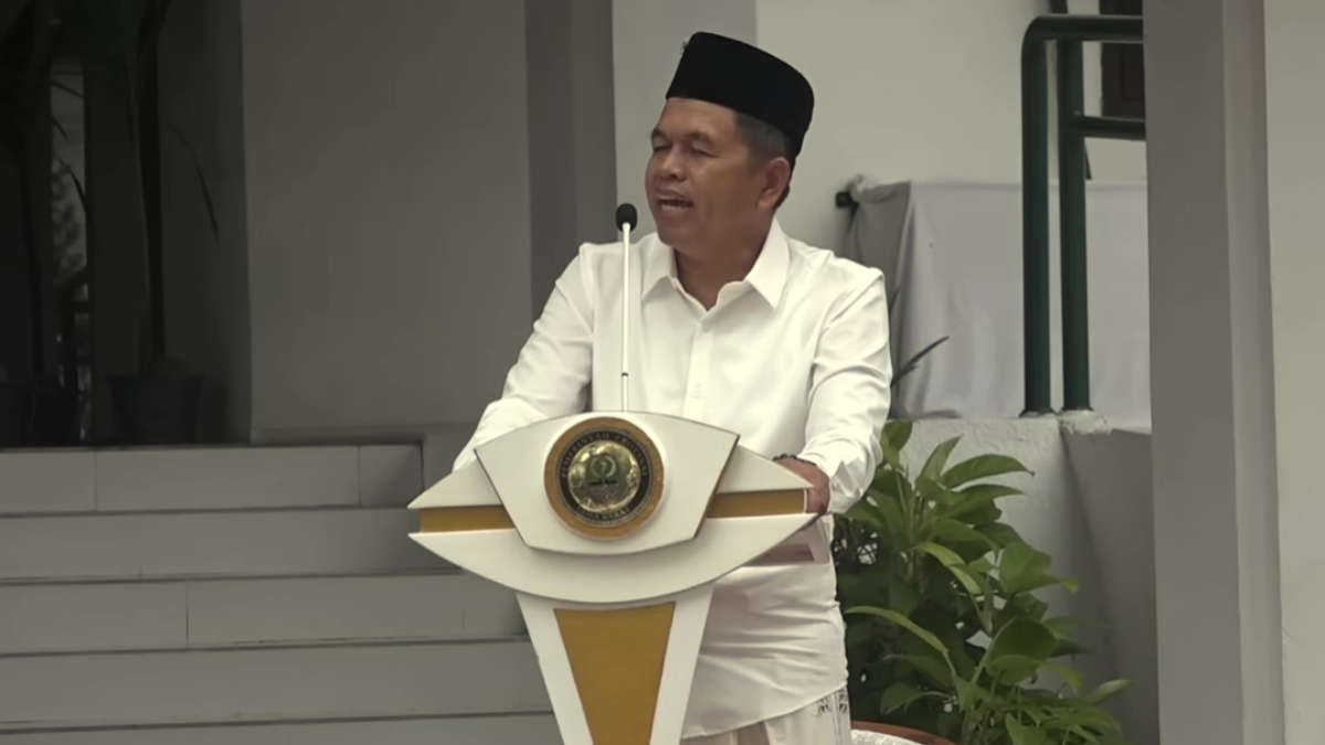 Gubernur Jawa Barat, Dedi Mulyadi menyampaikan konsep pembangunan terbaik.