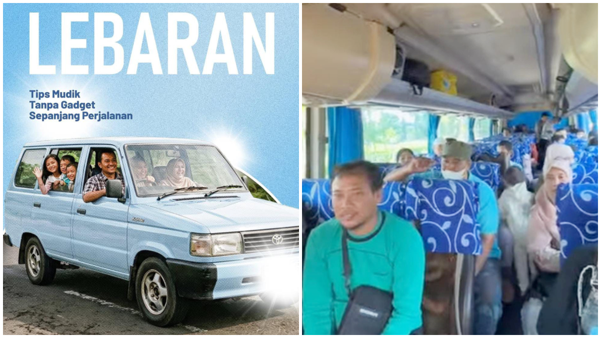Ilustrasi perjalanan mudik. 