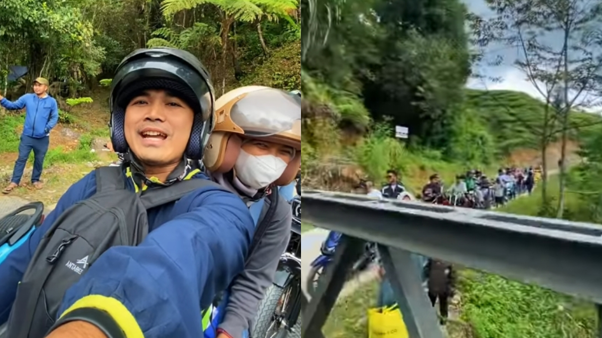 Kondisi di kawasan Nirmala, Desa Malasari, Kecamatan Nanggung, Kabupaten Bogor yang kini dipenuhi pengunjung.