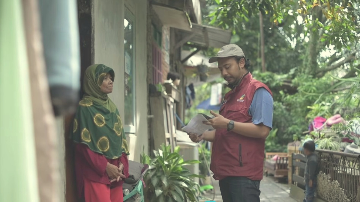 Pengecekan lapangan para KPM Bansos.
