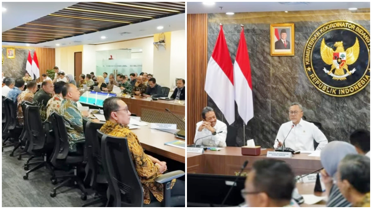 Rapat koordinasi Kemenko Pangan terkait tata kelola perdagangan pangan. 