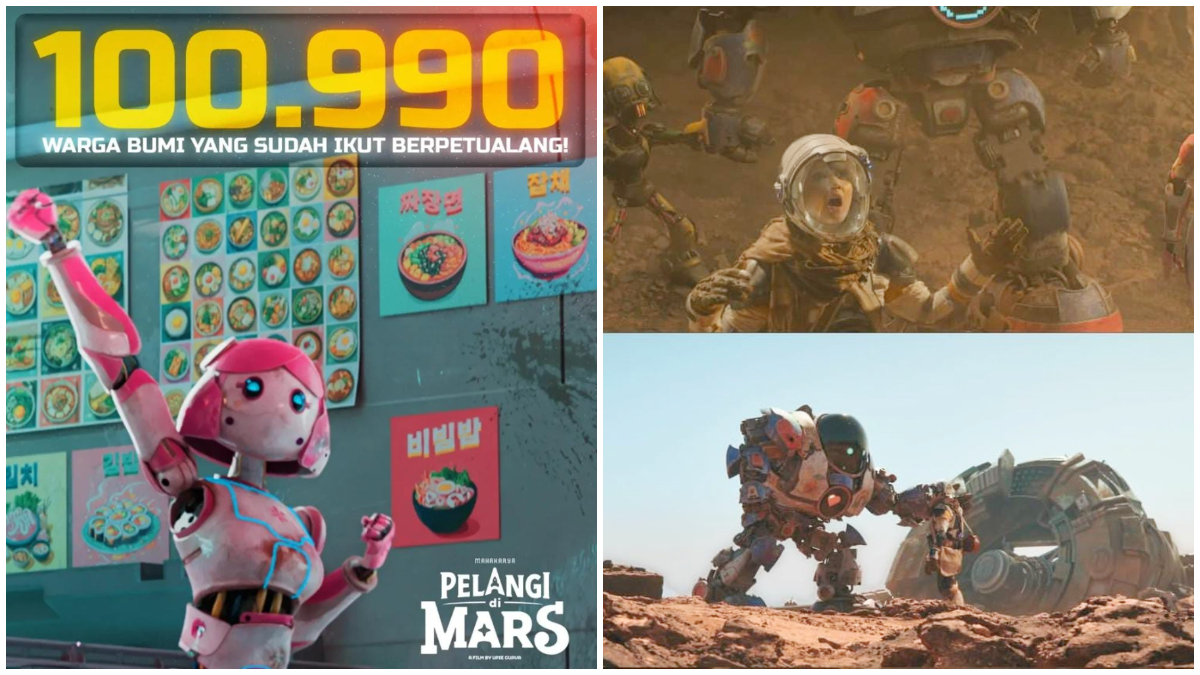 Poster film Pelangi di Mars yang tayang di bioskop.
