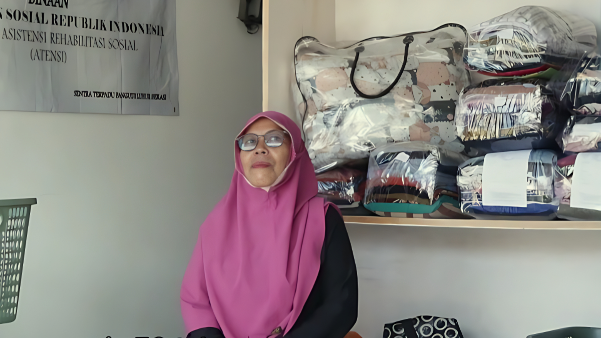BANSOS: Sri Murni kini hidup sukses setelah mendapatkan bantuan dari Kemensos.