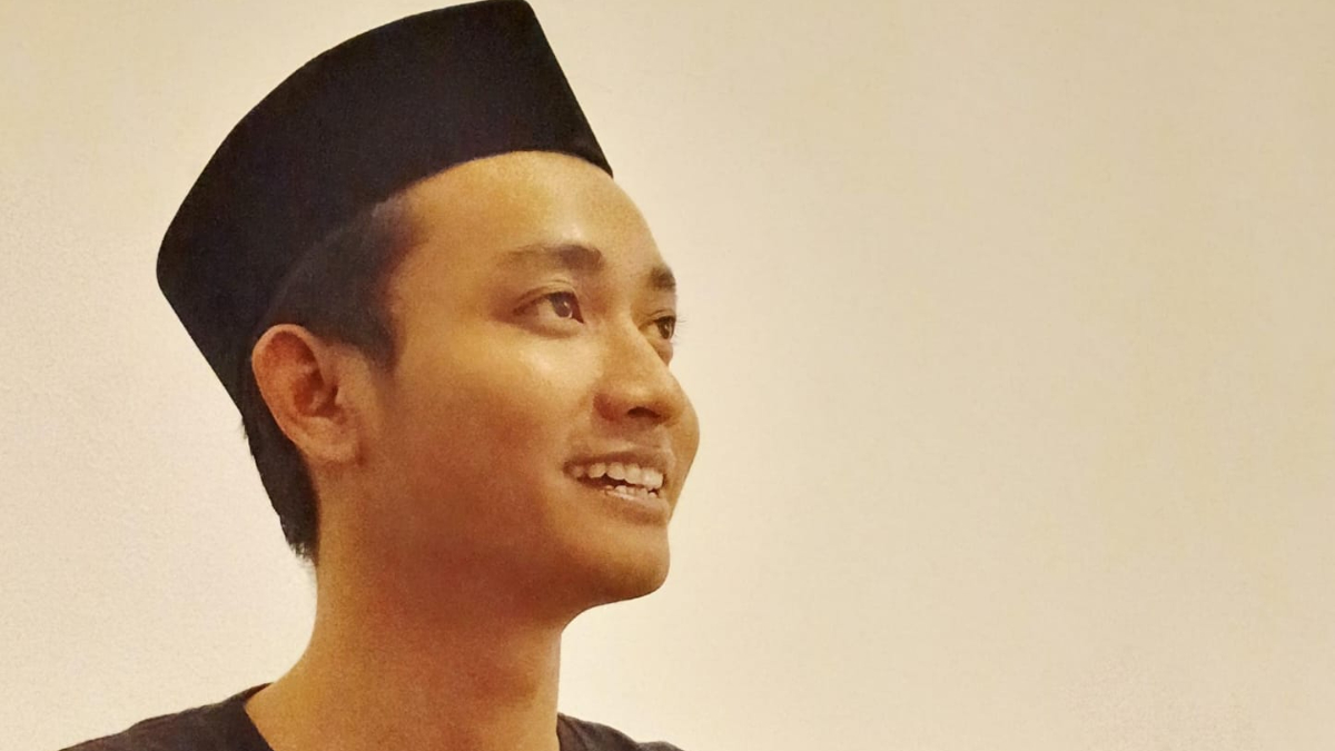 Fakih Mukodam, mahasiswa asal Bogor yang menyampaikan pendapat terkait pembangunan di Desa Malasari, Kecamatan Nanggung, Kabupaten Bogor.