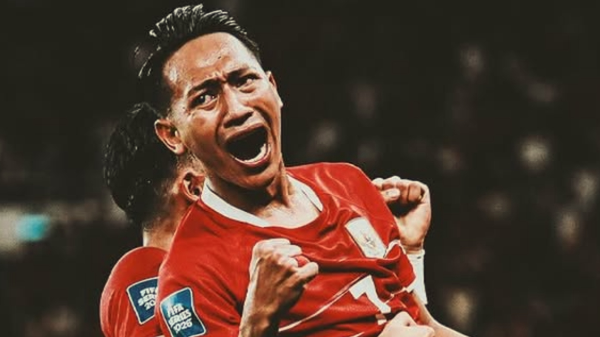 Pemain andalan Persib Bandung, Beckham Putra mencetak gol untuk Timnas Indonesia.
