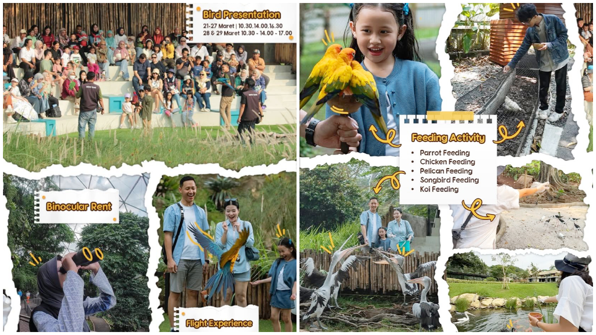 Unggahan resmi program Promo Jelajah Lebaran dan beberapa aktivitas di Jagat Satwa TMII. 