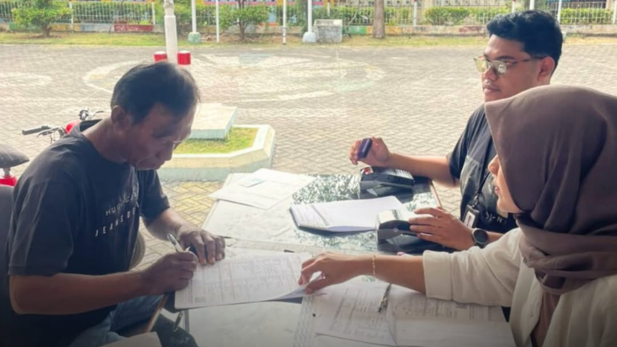 Ilustrasi pendataan awal sebelum KPM mendapatkan bansos tahap 2.