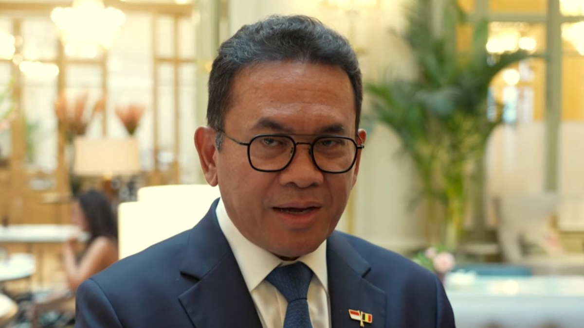 Menteri Perdagangan, Budi Santoso saat memberikan keterangan kepada wartawan.