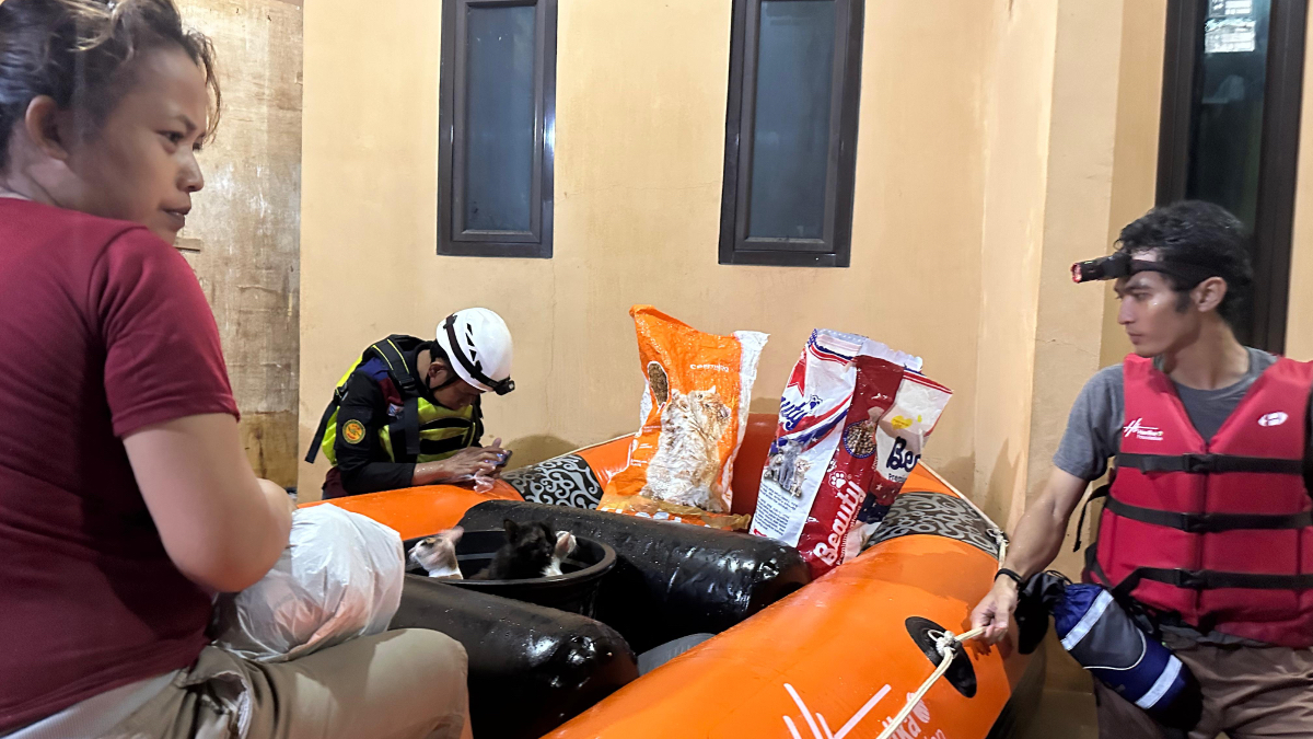 Banjir lebaran kemarin di Cimanggis.