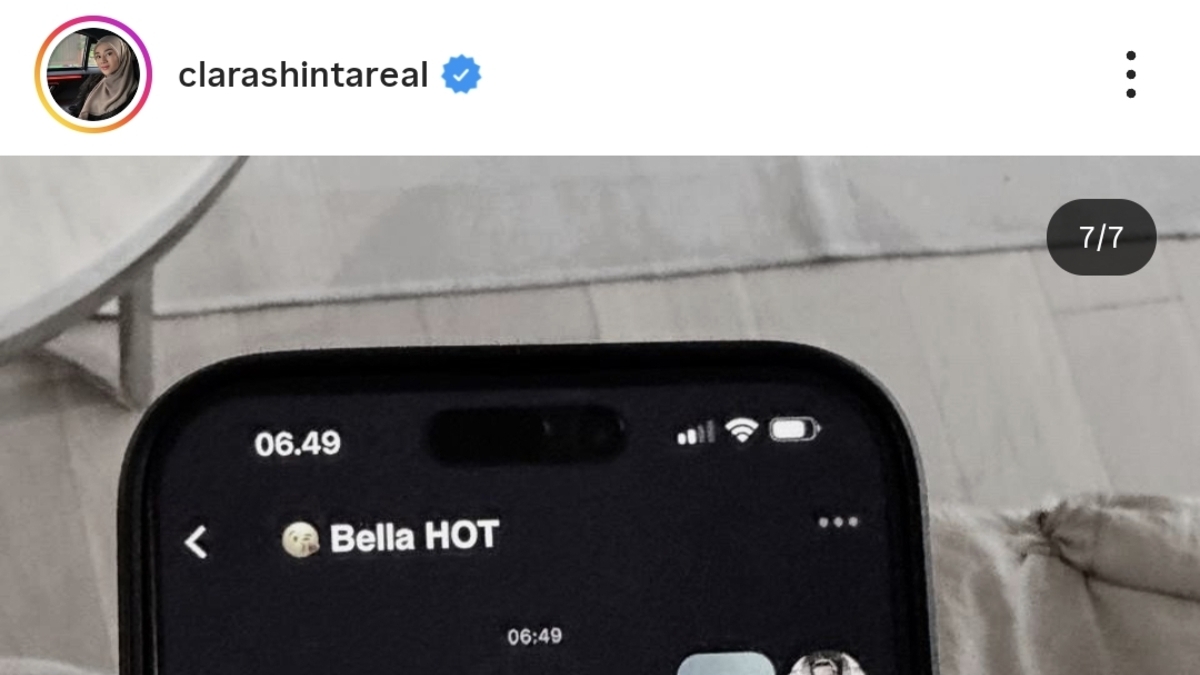 Unggahan Clara Shinta di Instagram.